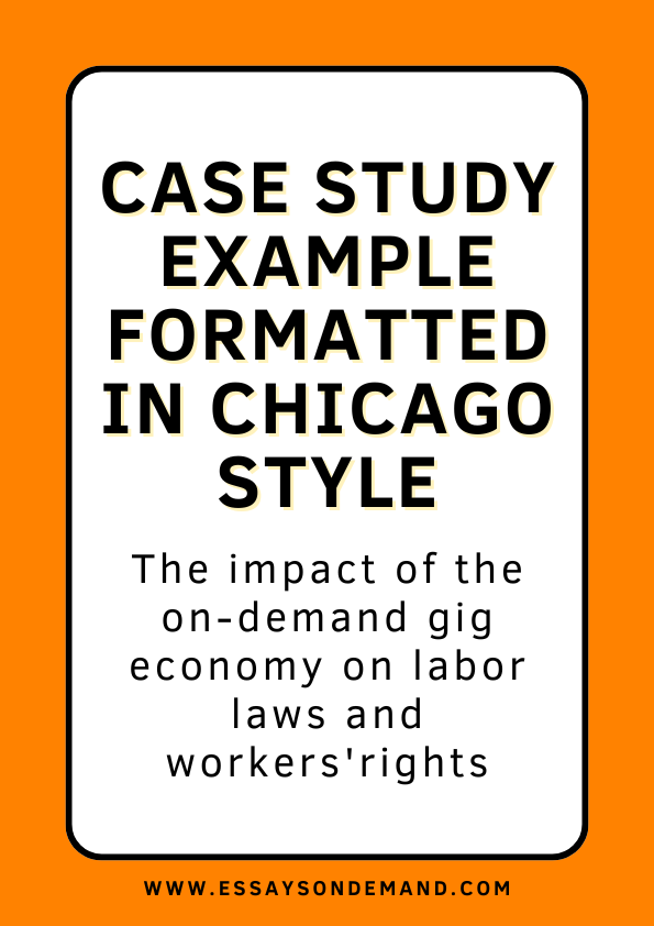 Chicago Style: Case Study Formatting Example | EssaysOnDemand